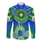 custom-personalised-torres-strait-islanders-long-sleeve-button-shirt-dhari-australian-aboriginal-art
