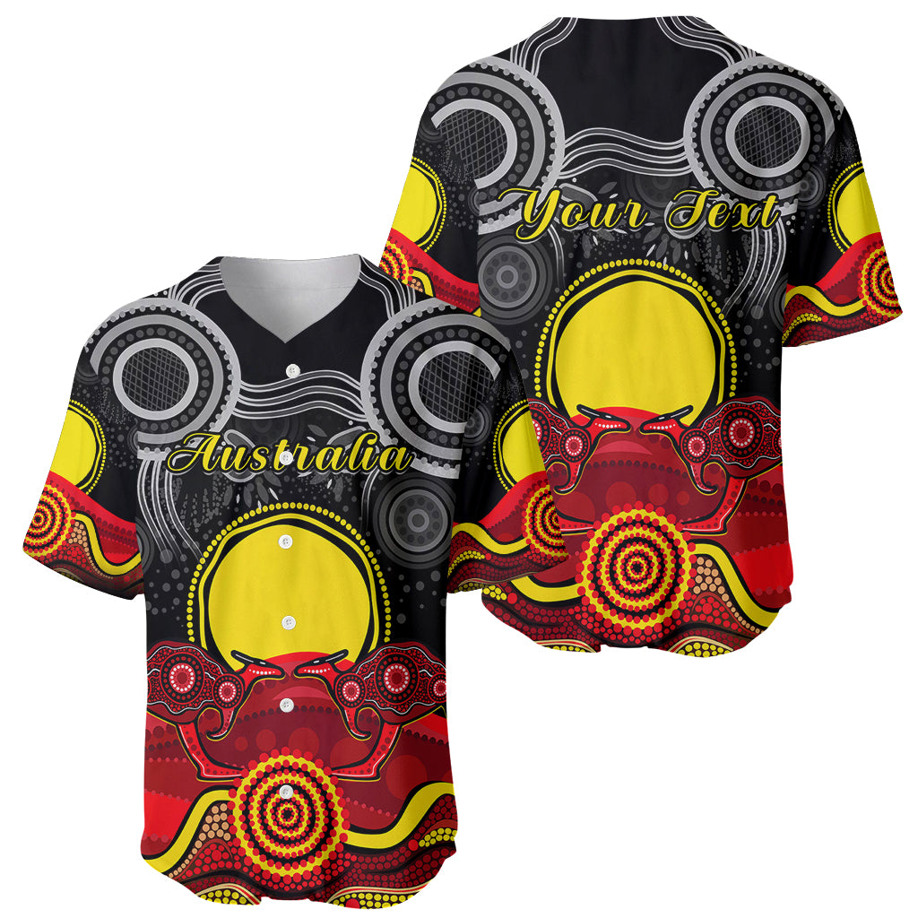 custom-personalised-australian-indigenous-baseball-jersey-kangaroos-circle-aboriginal-art
