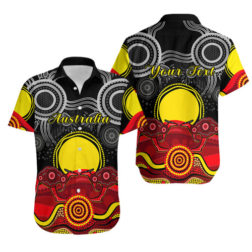 custom-personalised-australian-indigenous-hawaiian-shirt-kangaroos-circle-aboriginal-art