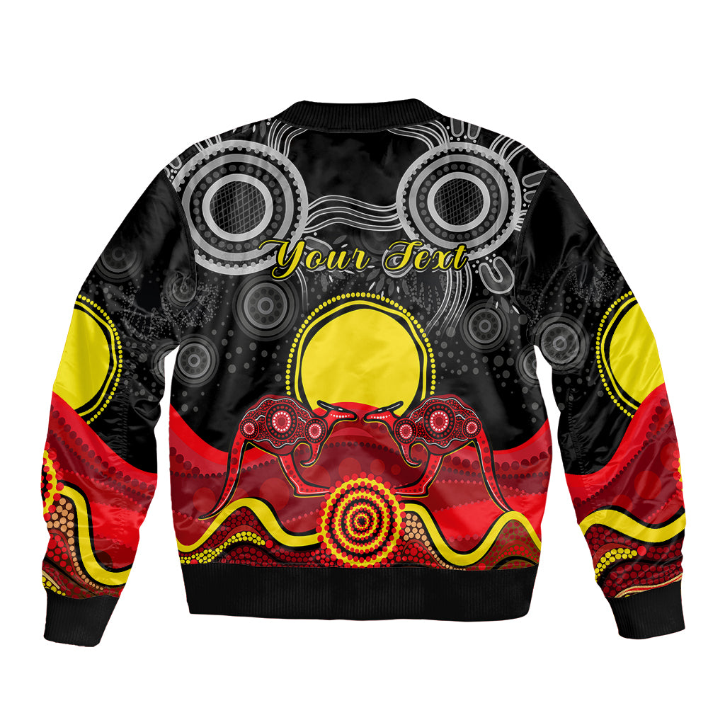 custom-personalised-australian-indigenous-sleeve-zip-bomber-jacket-kangaroos-circle-aboriginal-art