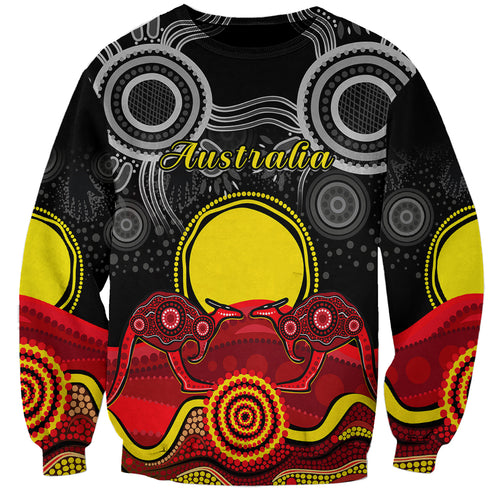 custom-personalised-australian-indigenous-sweatshirt-kangaroos-circle-aboriginal-art