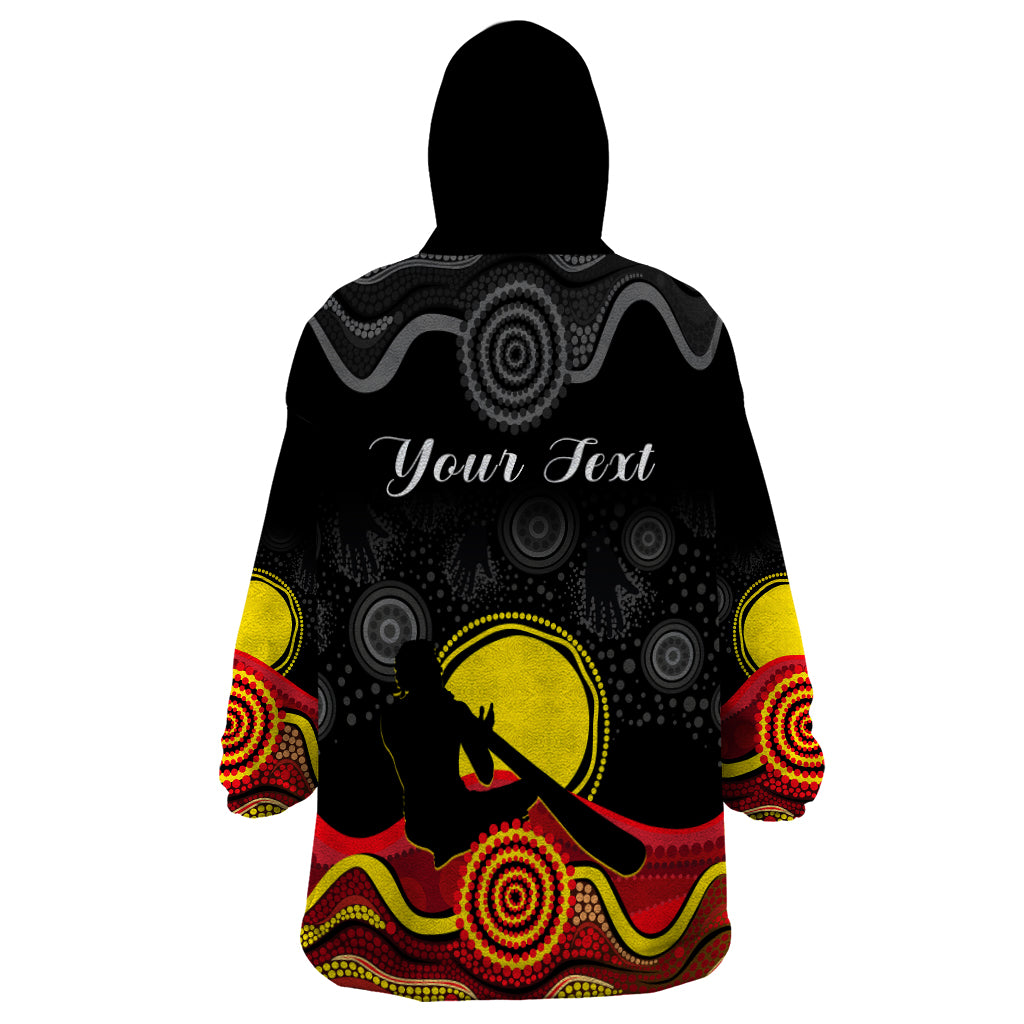 custom-personalised-australian-indigenous-wearable-blanket-hoodie-didgeridoo-man-circle-aboriginal-art