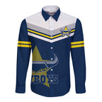 custom-text-and-number-cowboys-rugby-2023-long-sleeve-button-shirt-sporty-style-navy-blue