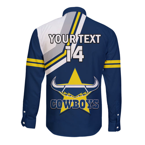 custom-text-and-number-cowboys-rugby-2023-long-sleeve-button-shirt-sporty-style-navy-blue