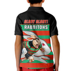 rabbitohs-rugby-2023-kid-polo-shirt-glory-glory-souths-unique