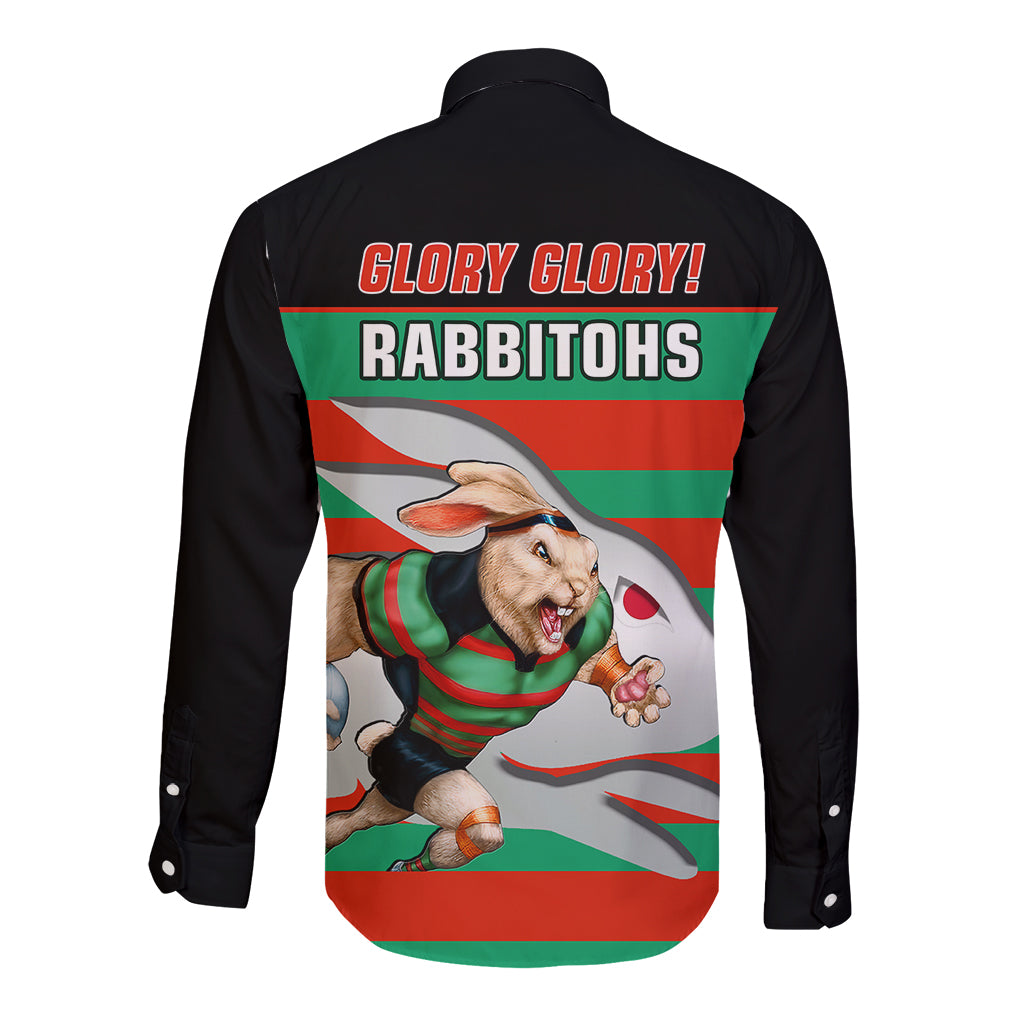 rabbitohs-rugby-2023-long-sleeve-button-shirt-glory-glory-souths-unique