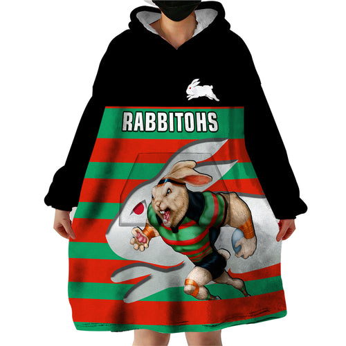 rabbitohs-rugby-2023-wearable-blanket-hoodie-glory-glory-souths-unique