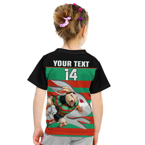 custom-text-and-number-rabbitohs-rugby-2023-kid-t-shirt-glory-glory-souths-unique
