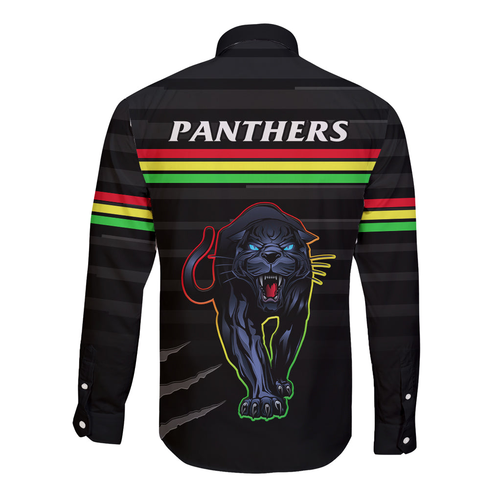 penrith-panthers-rugby-2023-long-sleeve-button-shirt-the-riff-est-1966-black-sporty