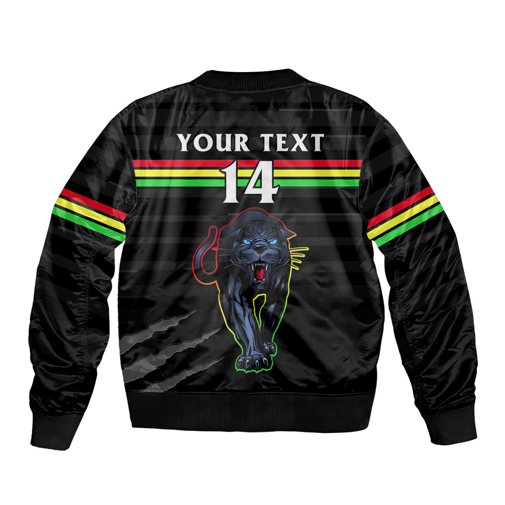 custom-text-and-number-penrith-panthers-rugby-2023-bomber-jacket-the-riff-est-1966-black-sporty