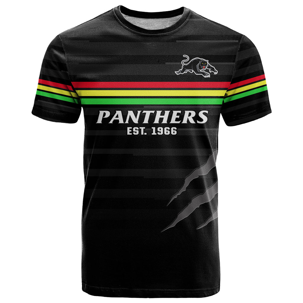 custom-text-and-number-penrith-panthers-rugby-2023-t-shirt-the-riff-est-1966-black-sporty