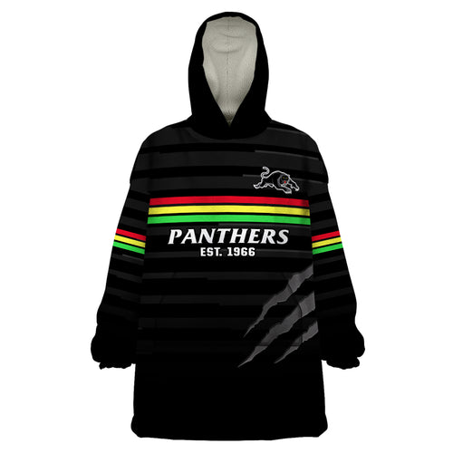 custom-text-and-number-penrith-panthers-rugby-2023-wearable-blanket-hoodie-the-riff-est-1966-black-sporty