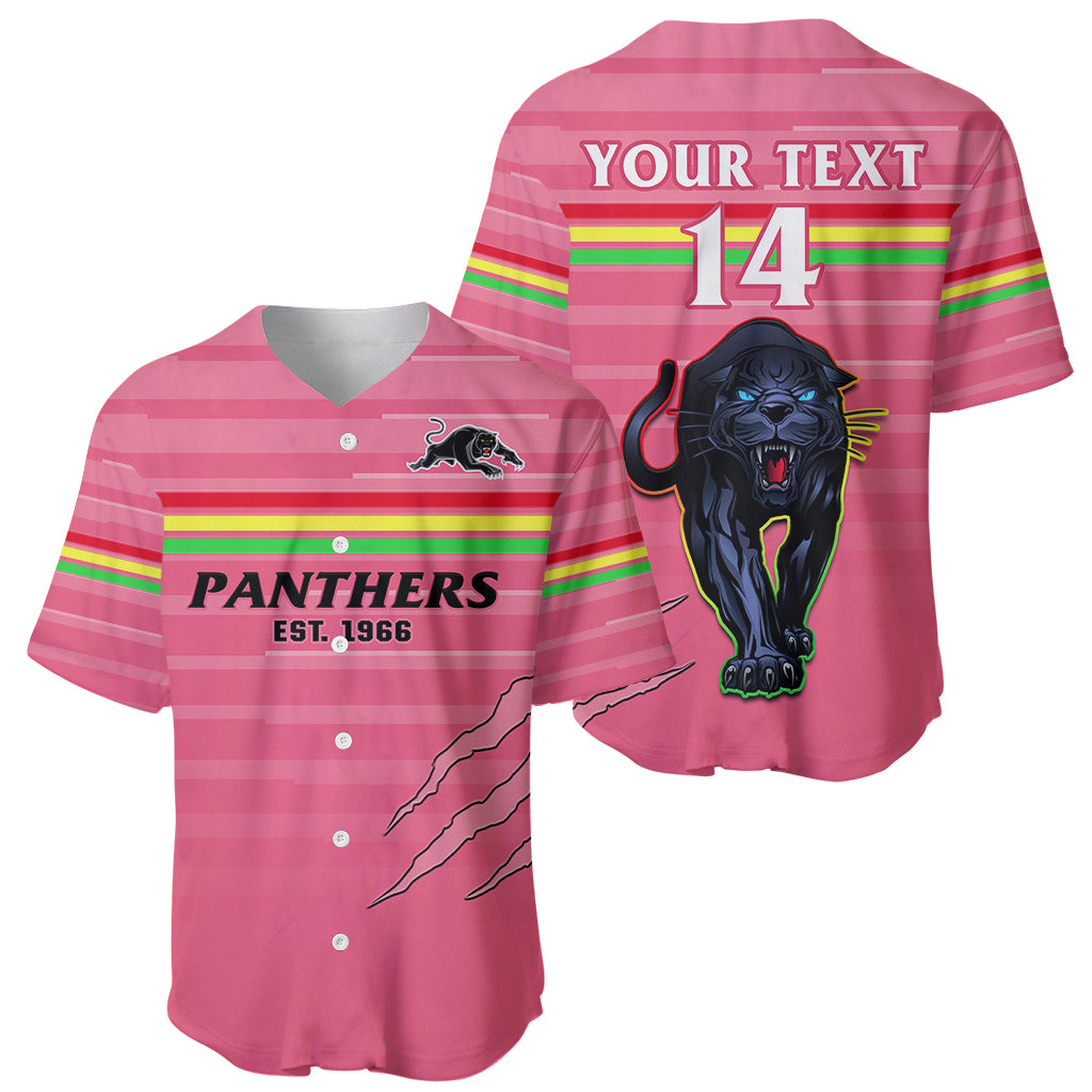 custom-text-and-number-penrith-panthers-rugby-2023-baseball-jersey-the-riff-est-1966-pink-sporty