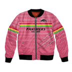 custom-text-and-number-penrith-panthers-rugby-2023-bomber-jacket-the-riff-est-1966-pink-sporty