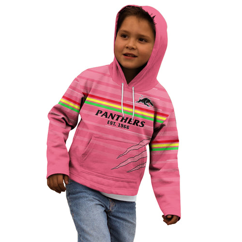 custom-text-and-number-penrith-panthers-rugby-2023-kid-hoodie-the-riff-est-1966-pink-sporty
