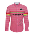 custom-text-and-number-penrith-panthers-rugby-2023-long-sleeve-button-shirt-the-riff-est-1966-pink-sporty