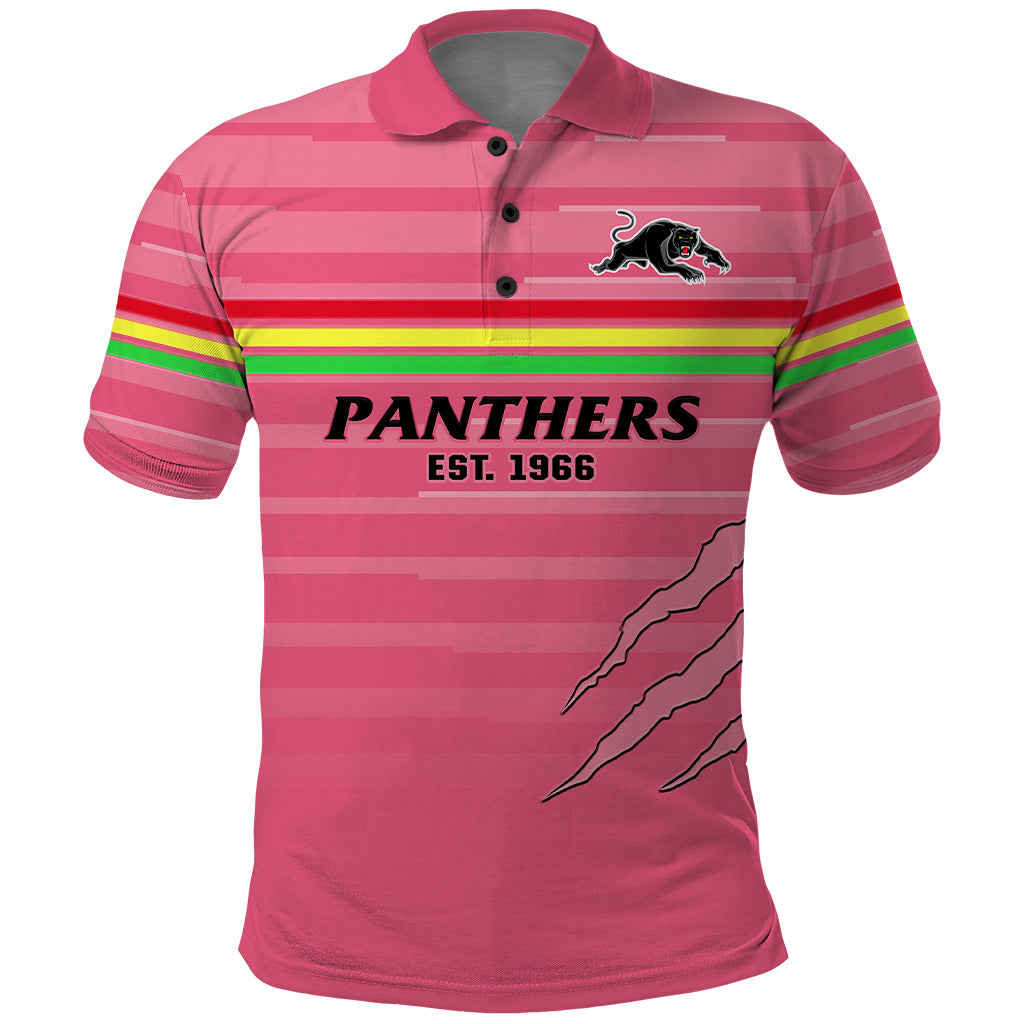 custom-text-and-number-penrith-panthers-rugby-2023-polo-shirt-the-riff-est-1966-pink-sporty
