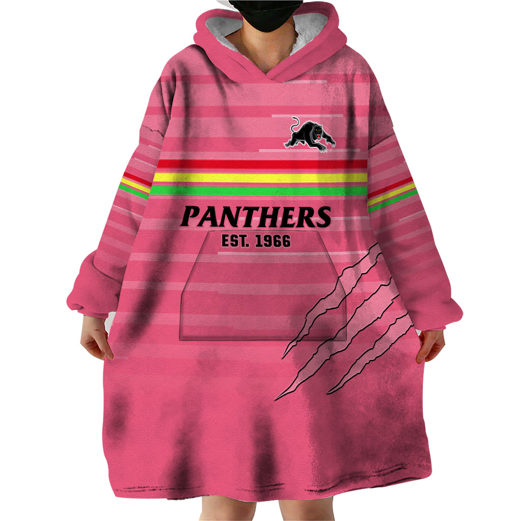 custom-text-and-number-penrith-panthers-rugby-2023-wearable-blanket-hoodie-the-riff-est-1966-pink-sporty