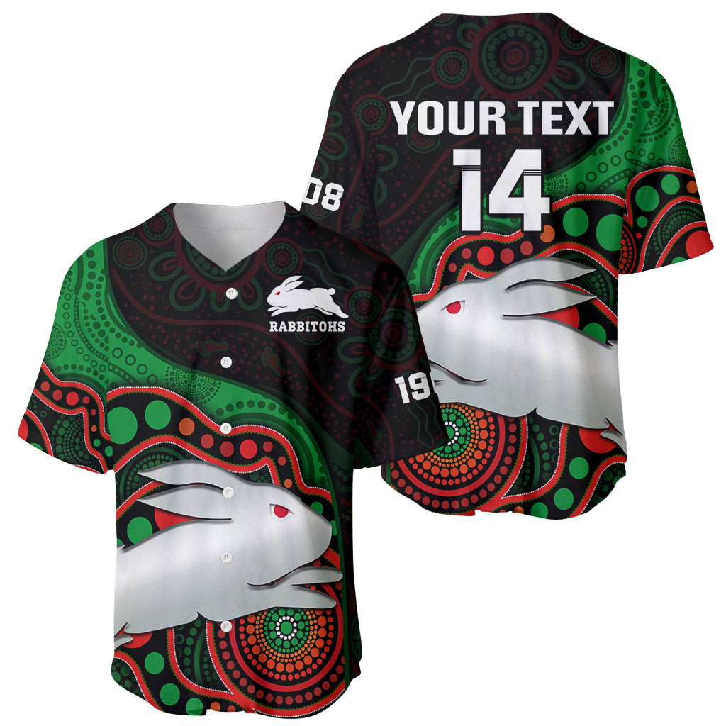 custom-text-and-number-rabbitohs-rugby-baseball-jersey-go-souths-indigenous-art