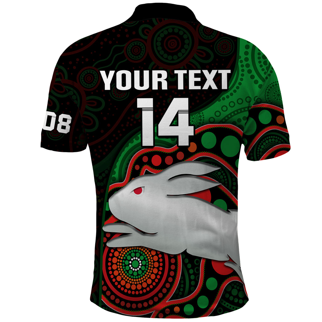 custom-text-and-number-rabbitohs-rugby-polo-shirt-go-souths-indigenous-art