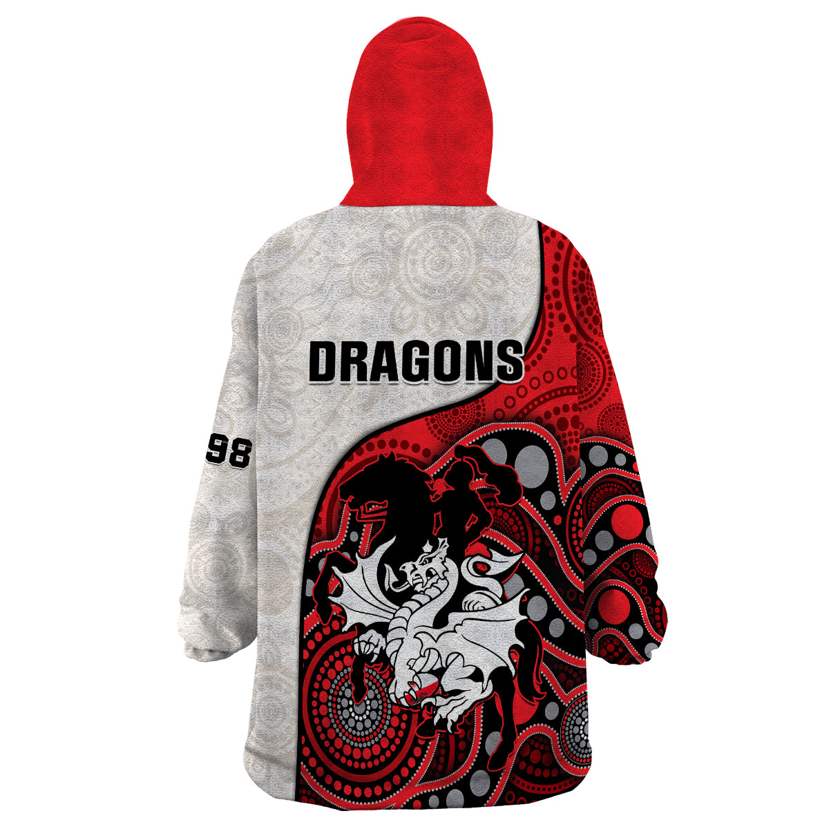dragons-rugby-wearable-blanket-hoodie-st-george-illawarra-1998-indigenous-art