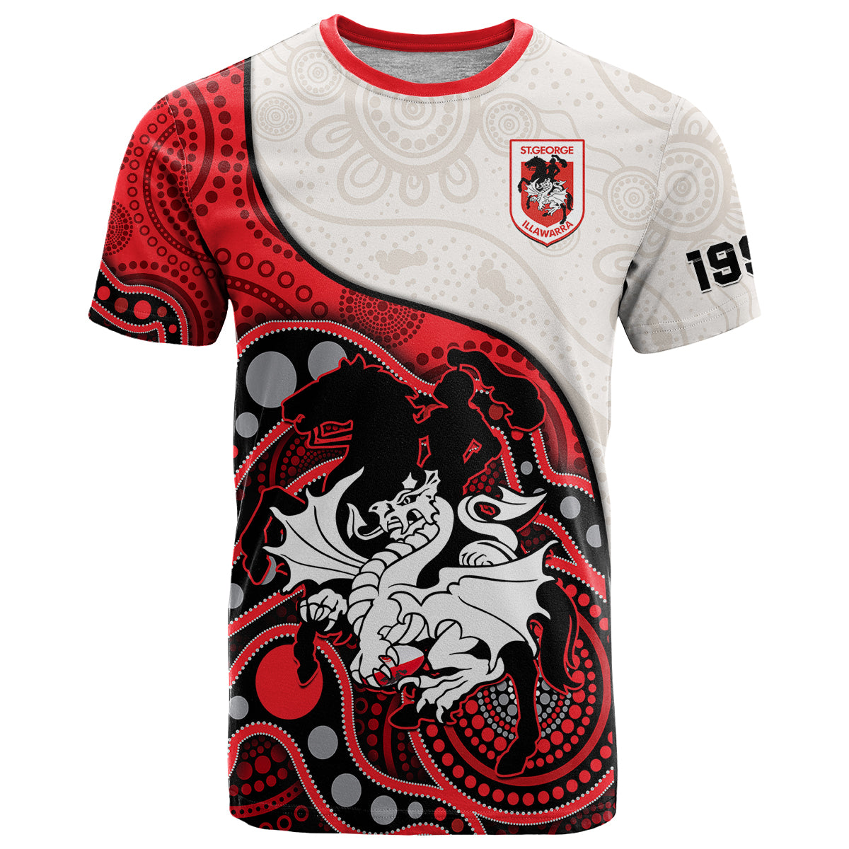 custom-text-and-number-dragons-rugby-t-shirt-st-george-illawarra-1998-indigenous-art