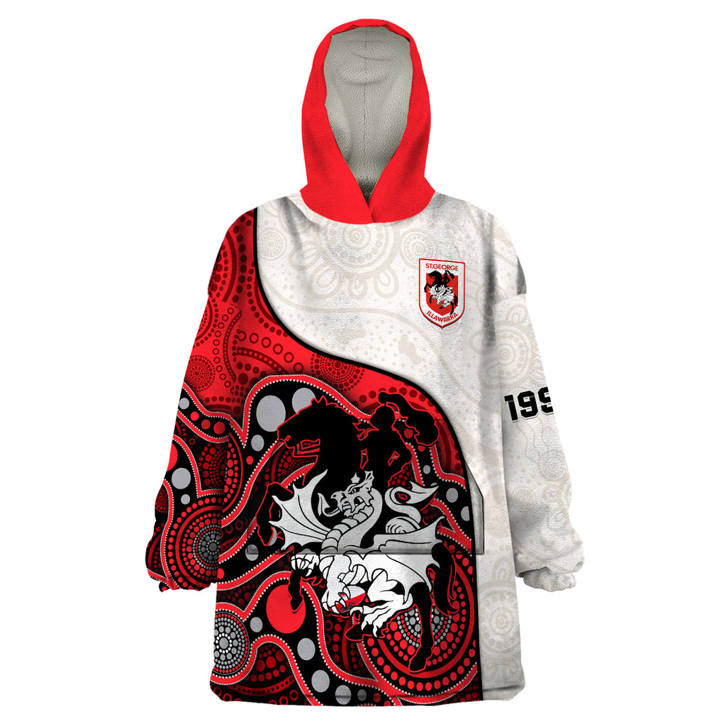 custom-text-and-number-dragons-rugby-wearable-blanket-hoodie-st-george-illawarra-1998-indigenous-art