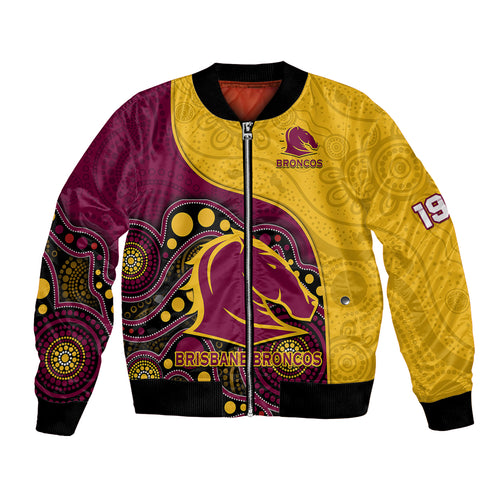 custom-text-and-number-broncos-rugby-bomber-jacket-brisbane-1987-indigenous-art