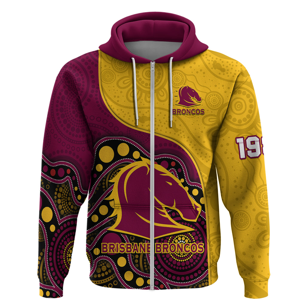 custom-text-and-number-broncos-rugby-hoodie-brisbane-1987-indigenous-art