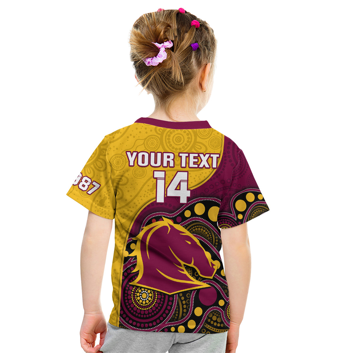custom-text-and-number-broncos-rugby-kid-t-shirt-brisbane-1987-indigenous-art