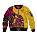 custom-text-and-number-broncos-rugby-sleeve-zip-bomber-jacket-brisbane-1987-indigenous-art