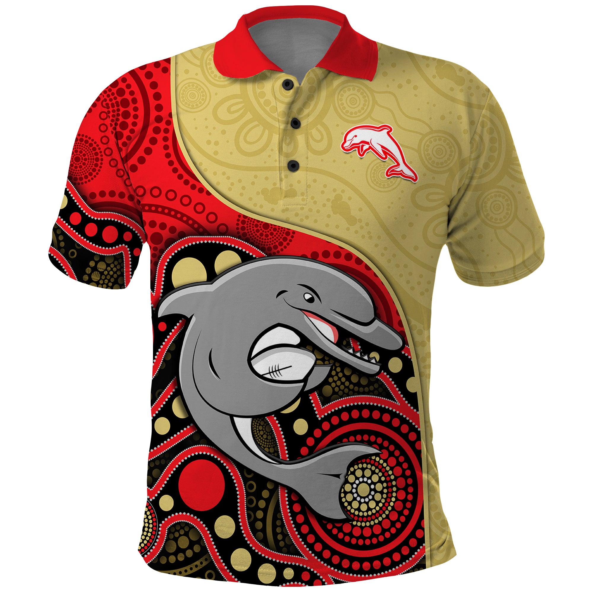 custom-text-and-number-dolphins-rugby-polo-shirt-phins-up-indigenous-art