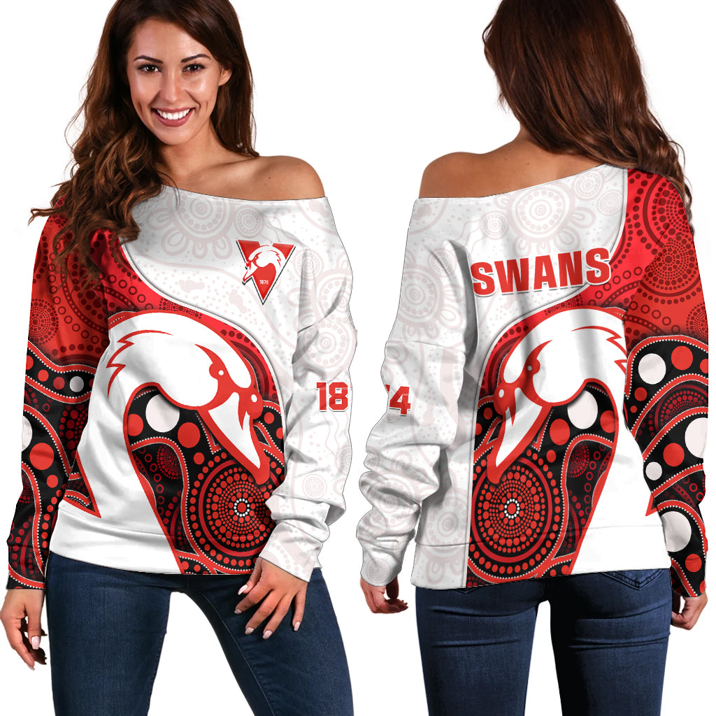swans-football-off-shoulder-sweater-go-swannies-indigenous-art