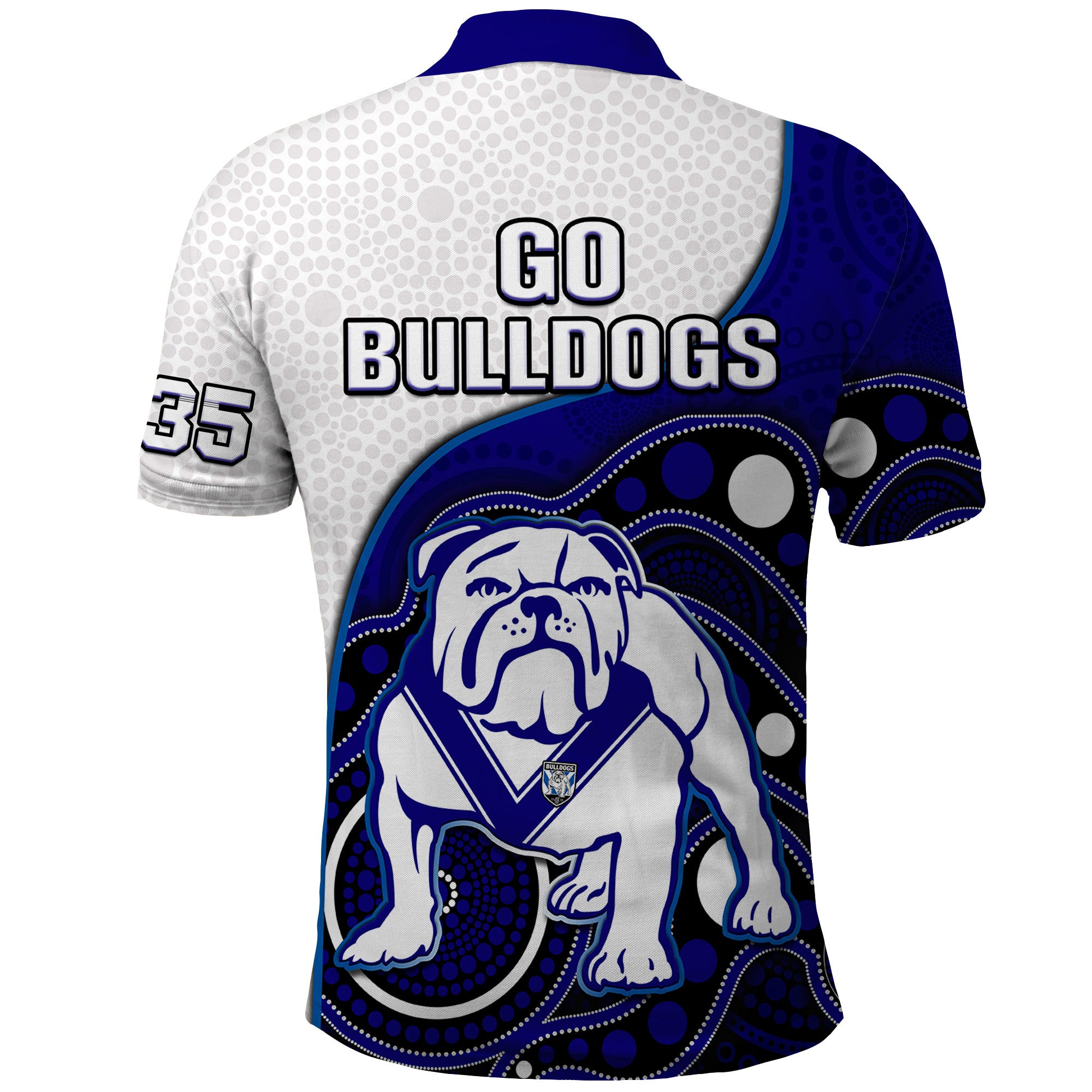 bulldogs-rugby-polo-shirt-go-doggies-indigenous-art