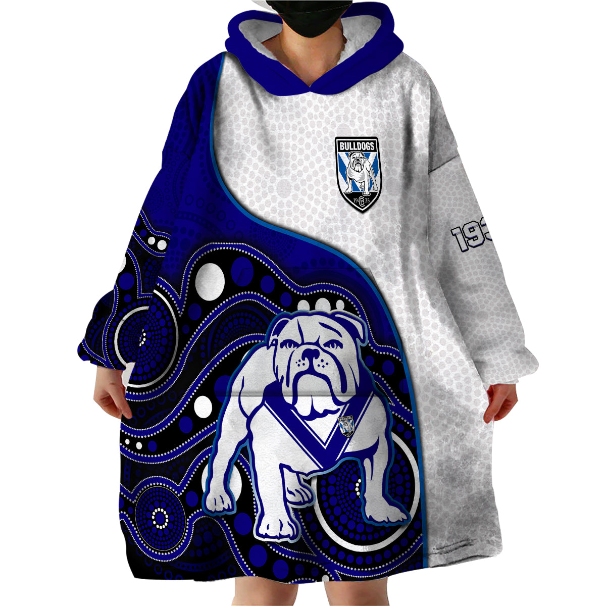 custom-text-and-number-bulldogs-rugby-wearable-blanket-hoodie-go-doggies-indigenous-art