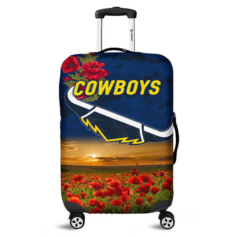 north-queensland-cowboys-anzac-2022-luggage-cover-poppy-flowers-vibes-blue