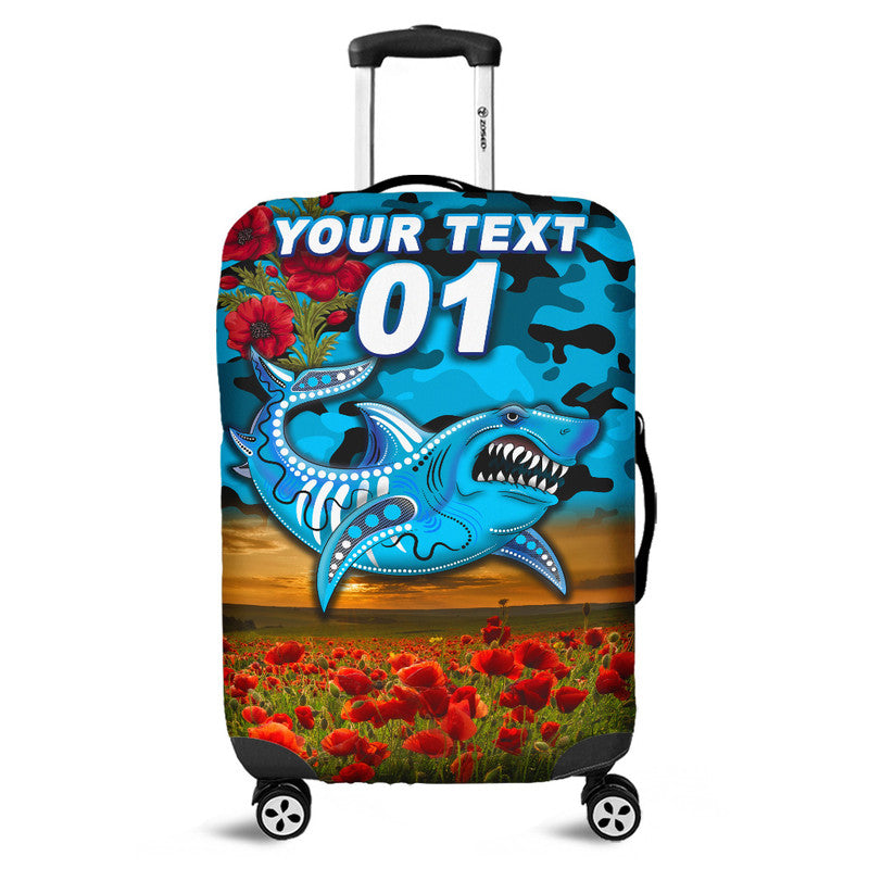 custom-personalised-cronulla-sutherland-sharks-anzac-2022-luggage-cover-poppy-flowers-vibes
