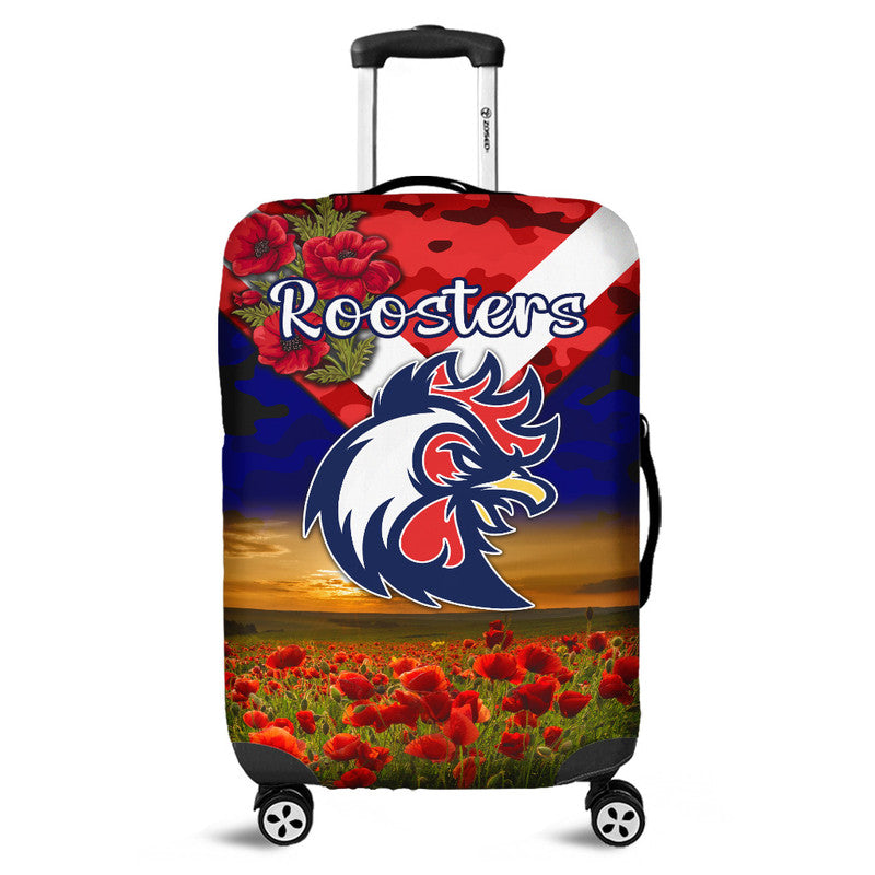 sydney-roosters-anzac-2022-luggage-cover-poppy-flowers-vibes-blue