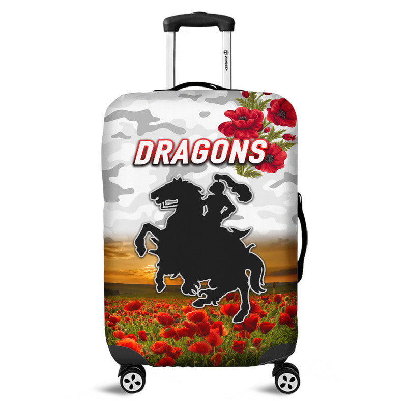 st-george-illawarra-dragons-anzac-2022-luggage-cover-poppy-flowers-vibes-white