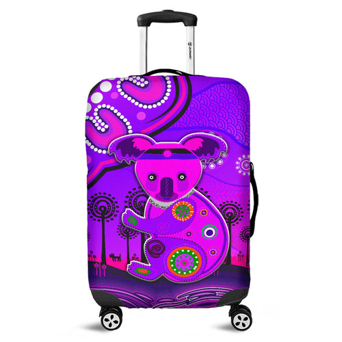 aboriginal-art-koala-luggage-cover-indigenous-unique-vibes-purple