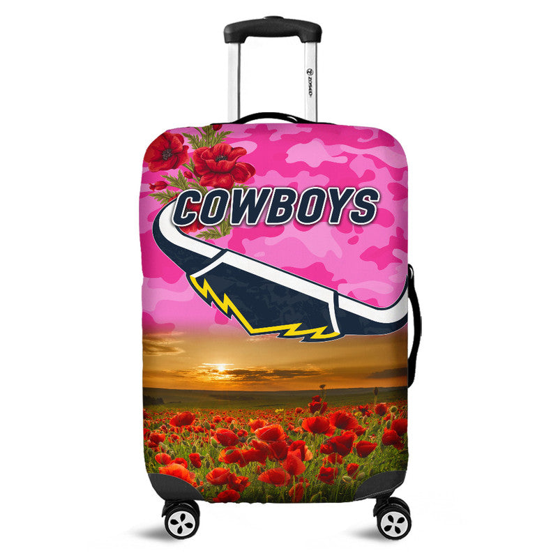 north-queensland-cowboys-anzac-2022-luggage-cover-poppy-flowers-vibes-pink