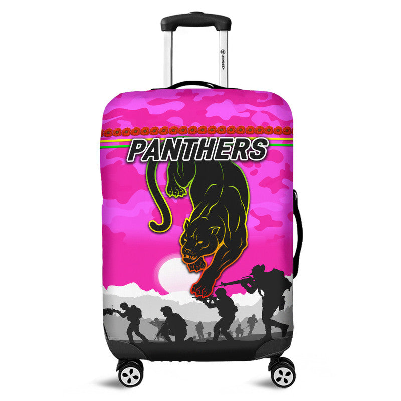 penrith-panthers-anzac-2022-luggage-cover-simple-style-pink