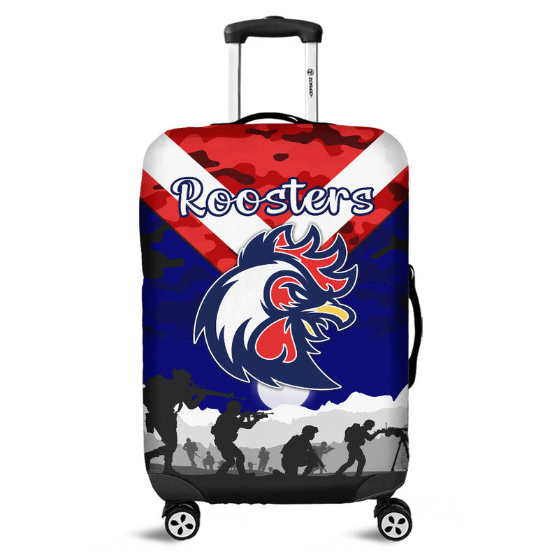 sydney-roosters-anzac-2022-luggage-cover-simple-style-blue