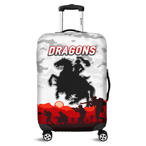 st-george-illawarra-dragons-anzac-2022-luggage-cover-simple-style-white