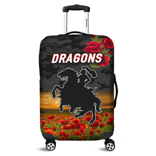 st-george-illawarra-dragons-anzac-2022-luggage-cover-poppy-flowers-vibes-black