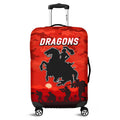 st-george-illawarra-dragons-anzac-2022-luggage-cover-simple-style-red