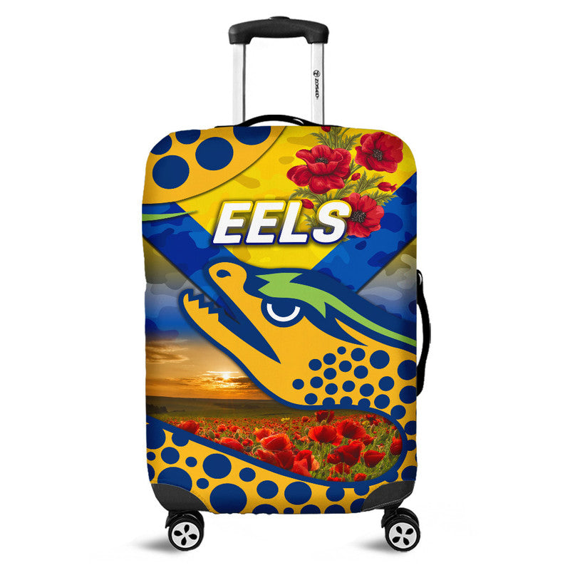 parramatta-eels-anzac-2022-luggage-cover-poppy-flowers-vibes-gold