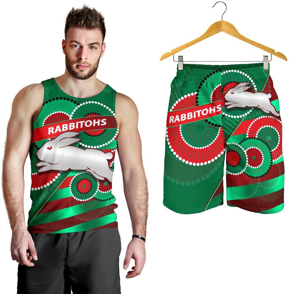 combo-men-tank-top-and-men-short-rabbitohs-indigenous-bravery