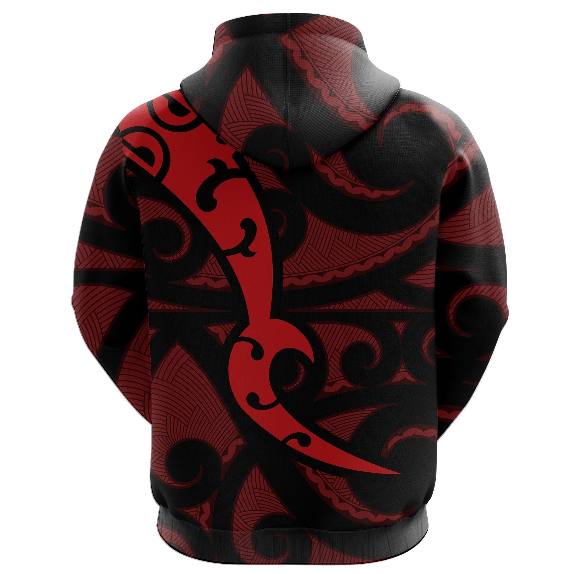maori-red-mangopare-zip-hoodie
