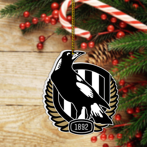Christmas Ornament- Magpies Australian Football League No.1
